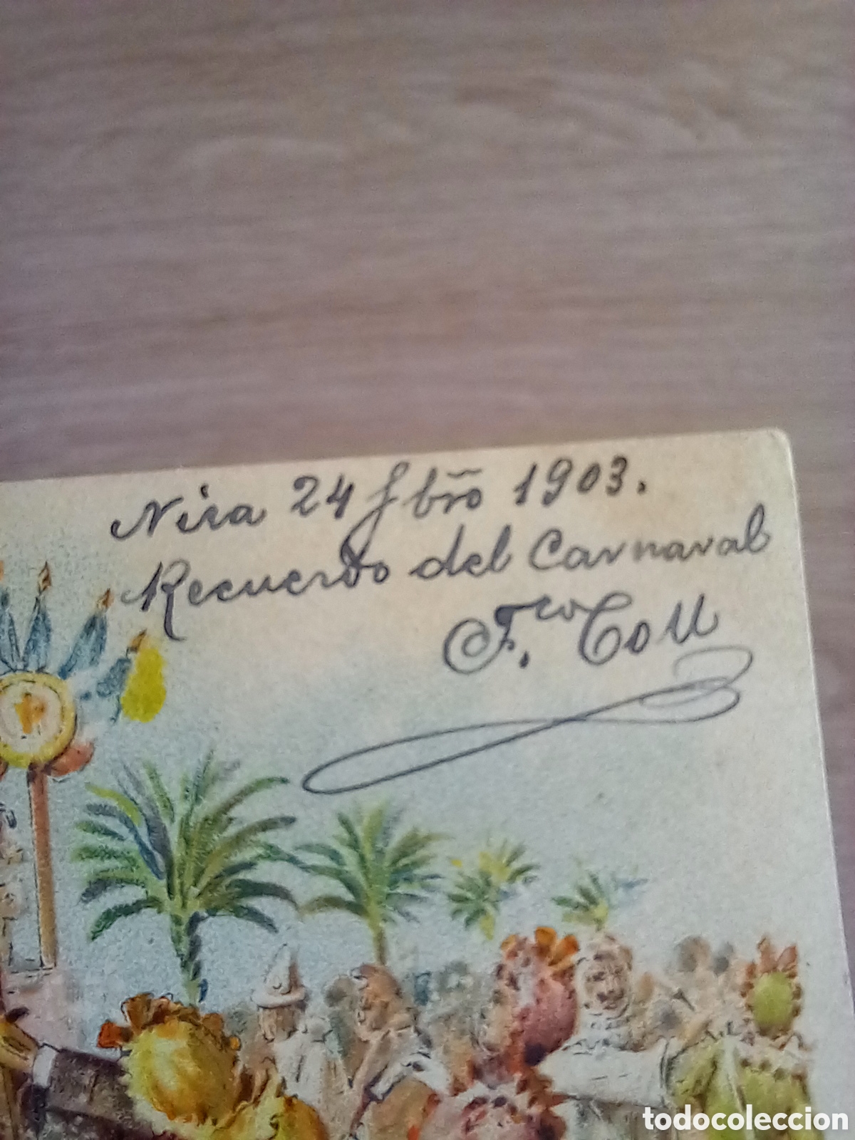 Postales: ANTIGUA POSTAL CARNAVAL 1903 - Foto 3