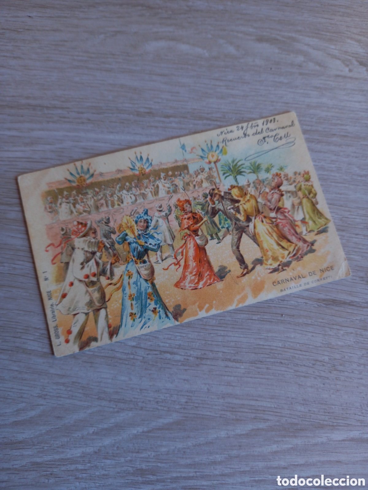 Postales: ANTIGUA POSTAL CARNAVAL 1903 - Foto 8