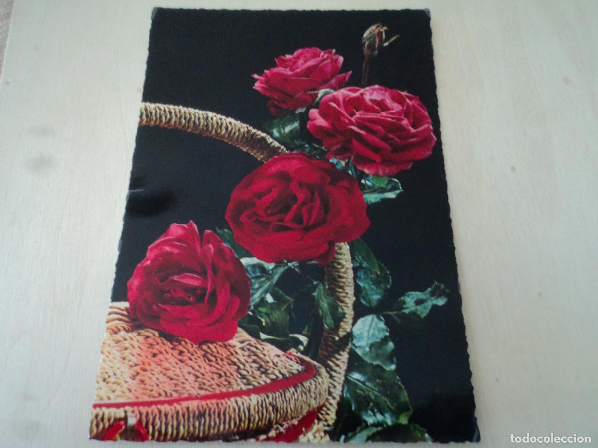 Postales: rosas, cecami 364, circulada - Foto 1