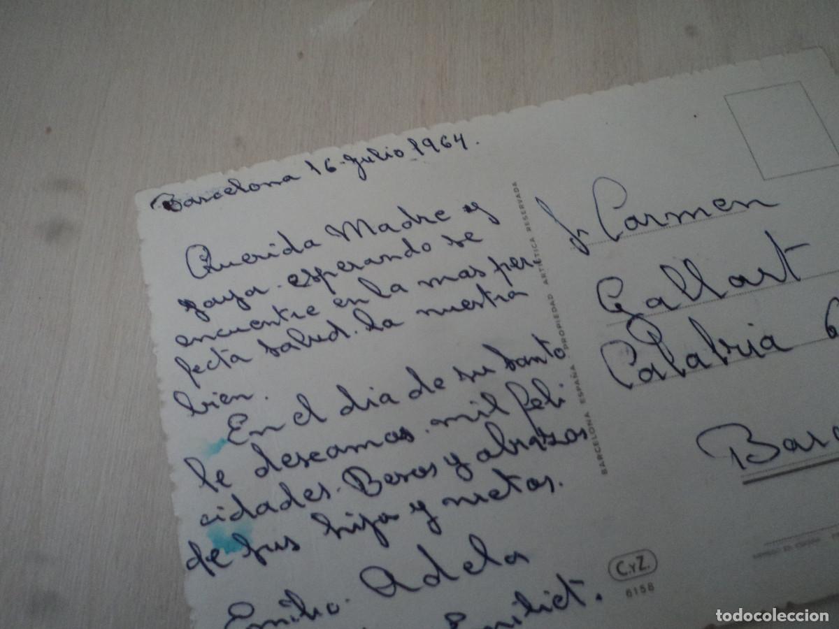 Postales: rosas, c y z 6158, circulada 1964 - Foto 2