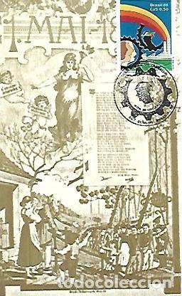 Postcards: Brasil & Maxima, Cartel Alem&aacute;n del 1 de Mayo de 1891, Brasilia 1986 (6888)