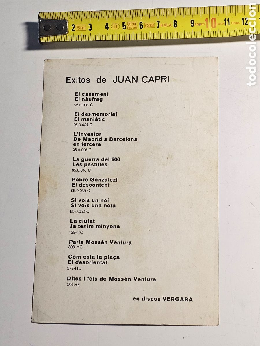 Postales: Postal Discos Vergara de &eacute;xitos de Joan Capri , firmada - Foto 4