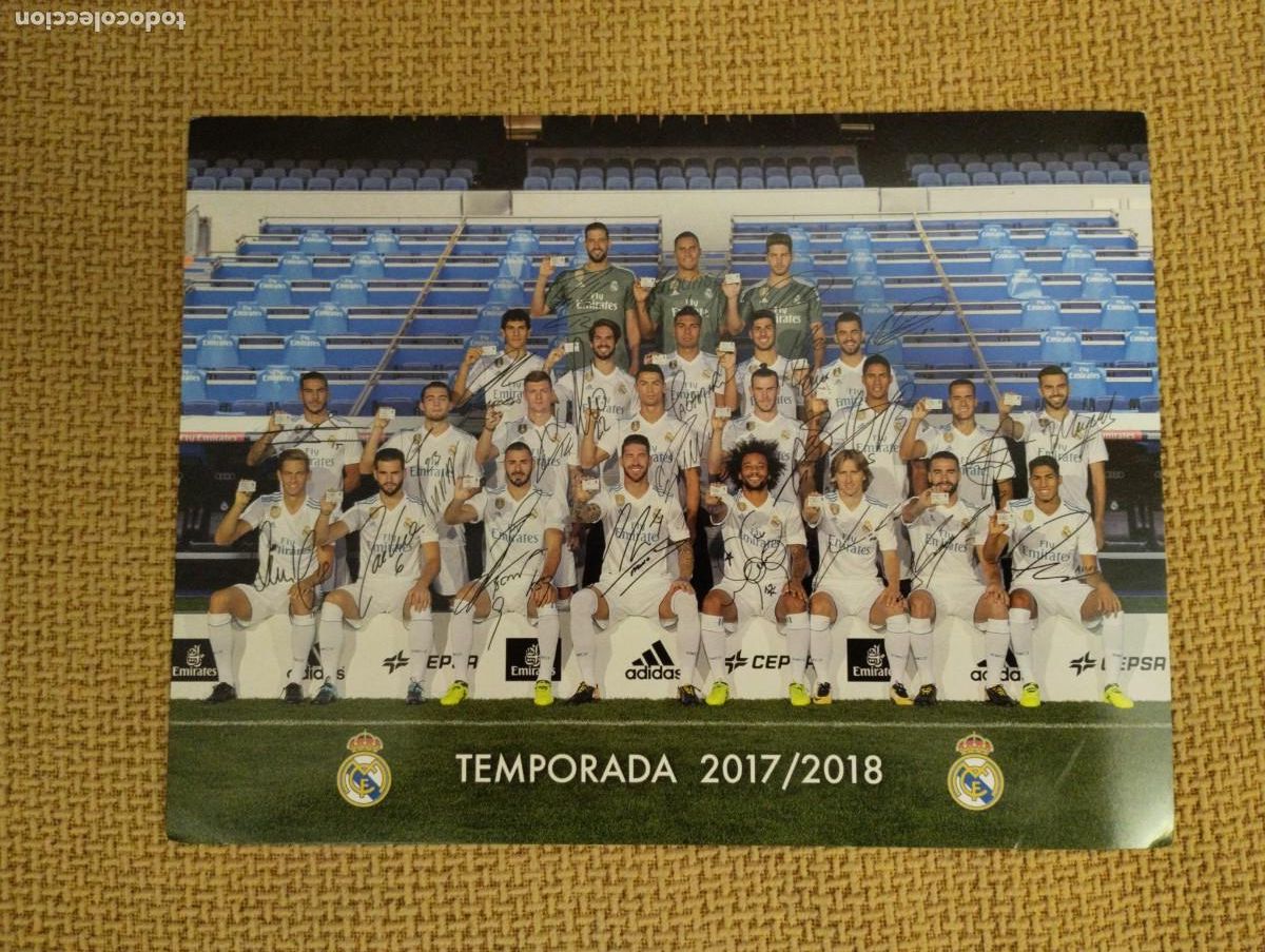 Postales: Postal Real Madrid 2017/2018 - Foto 1
