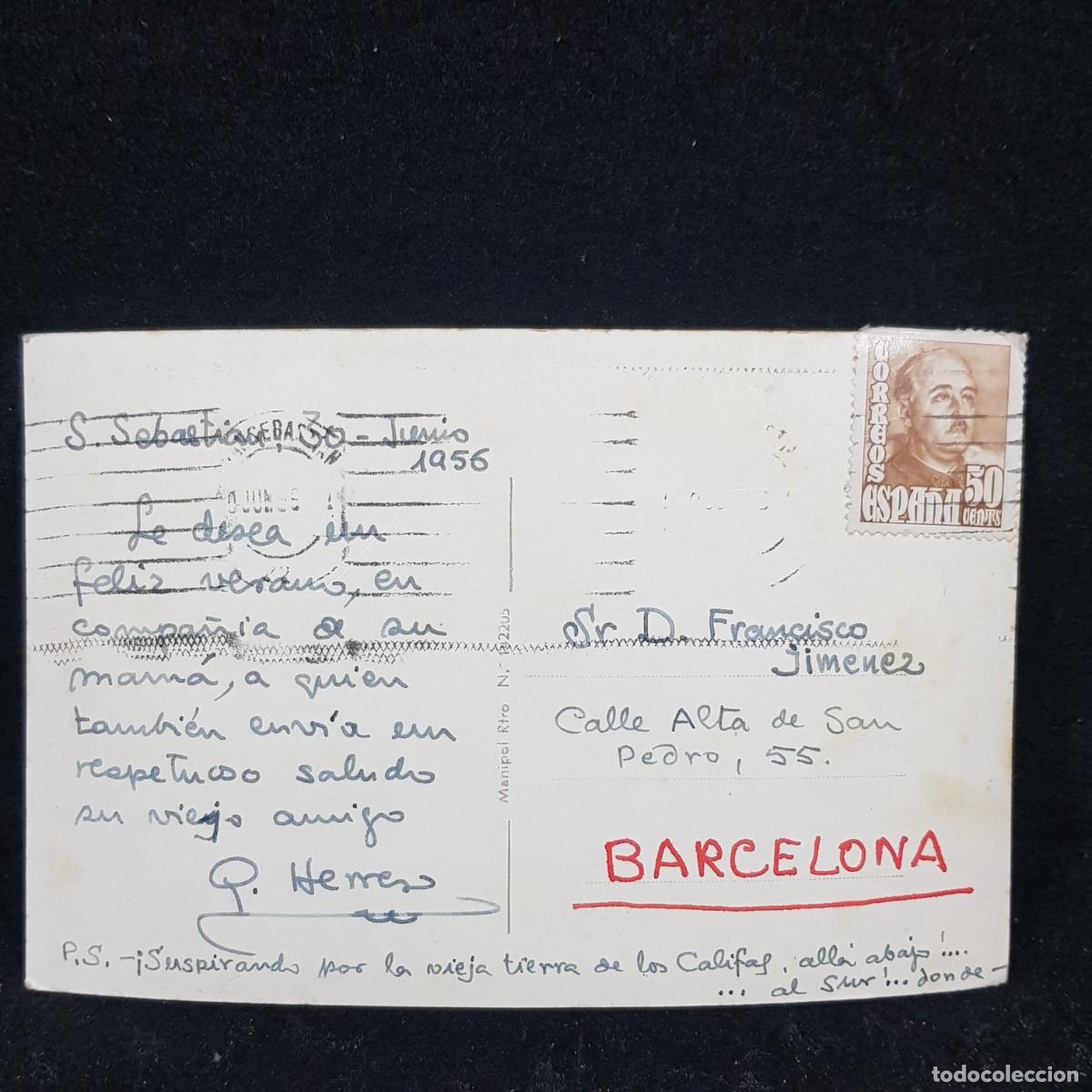 Postales: POSTAL - SAN SEBASTIAN - TEMPORAL BOURRASQUE SQUALL / 12 - Foto 2