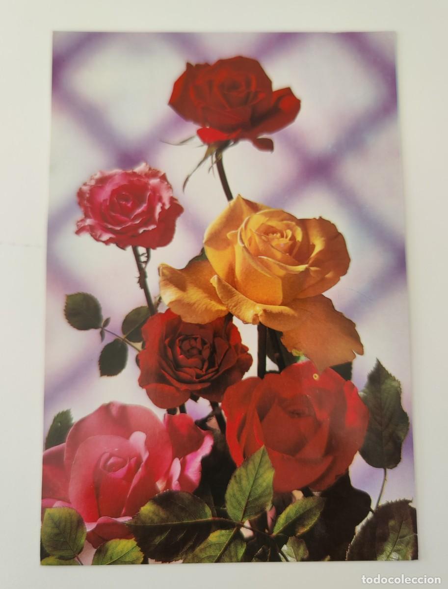 Postales: Postal Floral Rosas - Foto 3