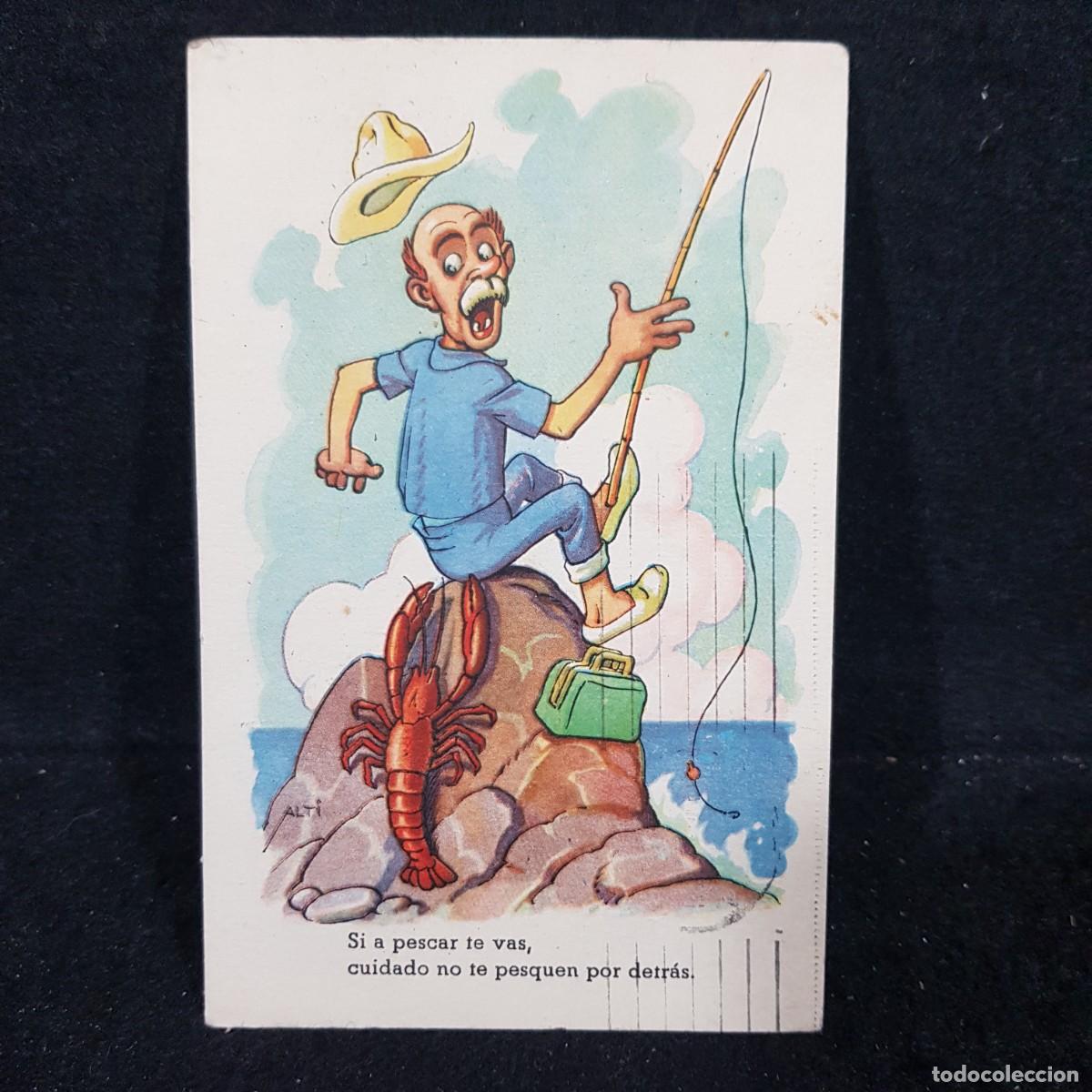 Postales: POSTAL - 43 - HOMBRE PESCANDO / 261 - Foto 1