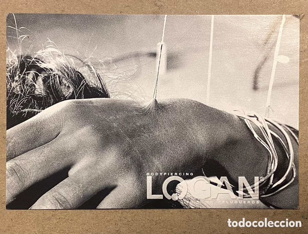 Postales: LOGAN BODYPIERCING PELUQUEROS BILBAO. POSTAL SIN CIRCULAR PUBLICITARIA. - Foto 1