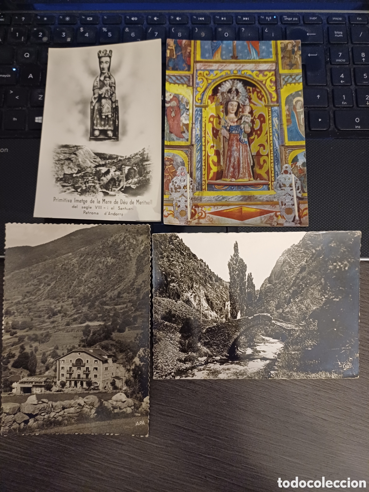 Postales: 4 POSTALES DE ANDORRA Y VIRGEN DE MERITXELL - Foto 1