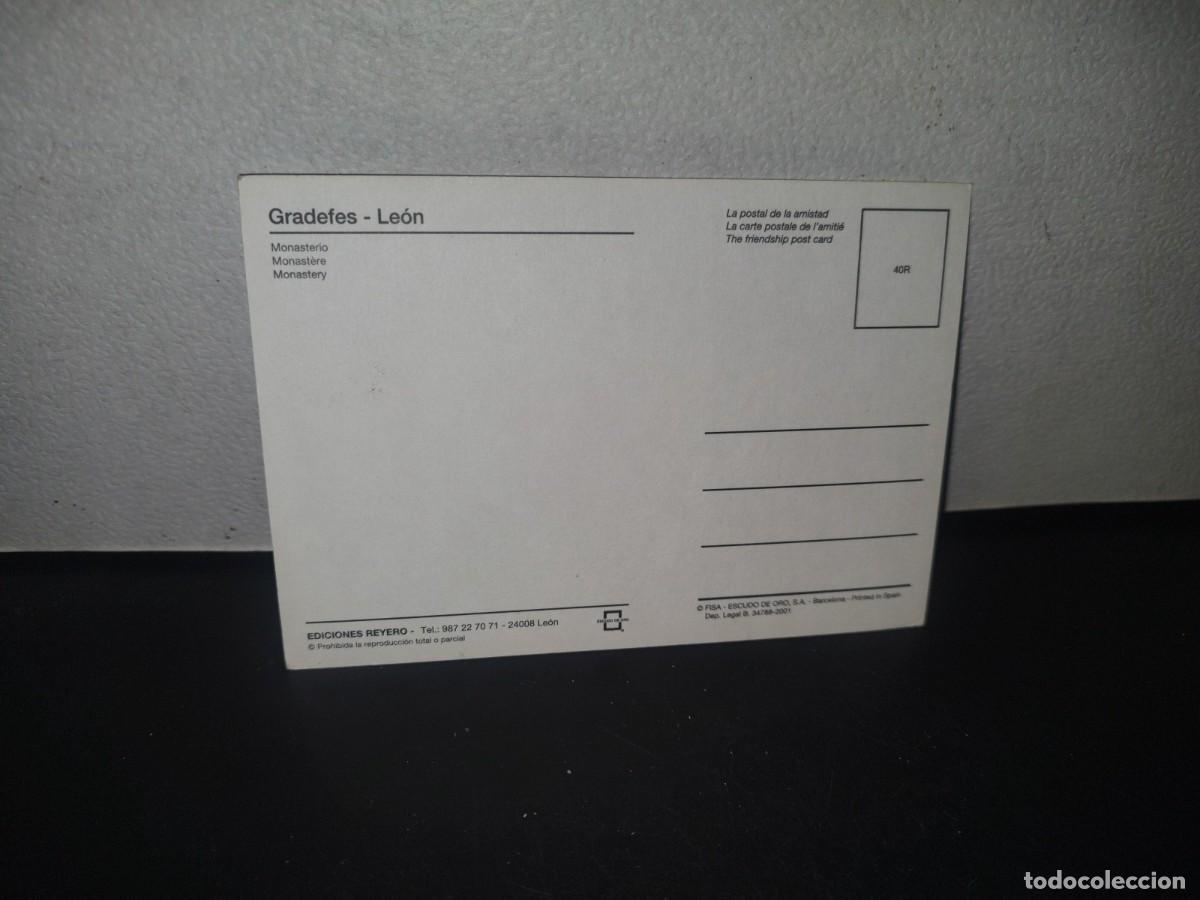Postales: A10C1-4- TARJETA POSTAL. MONASTERIO, GRADEFES, LE&Oacute;N - Foto 3