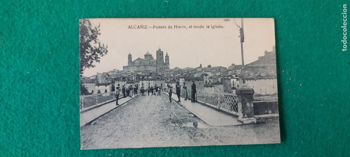 Postales: RARA postal antigua Alca&ntilde;iz - Foto 1