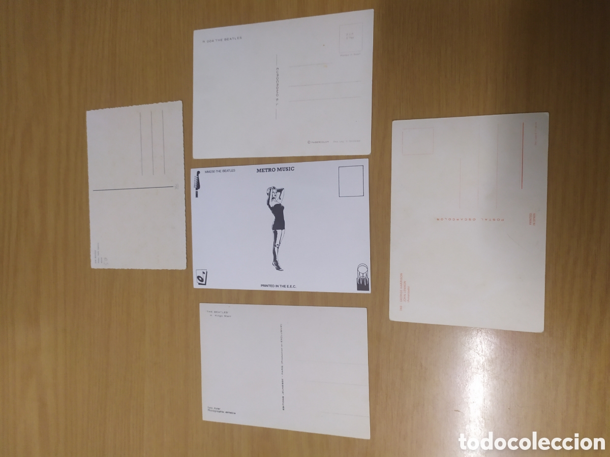 Postales: 5 postales de los Beatles. - Foto 2