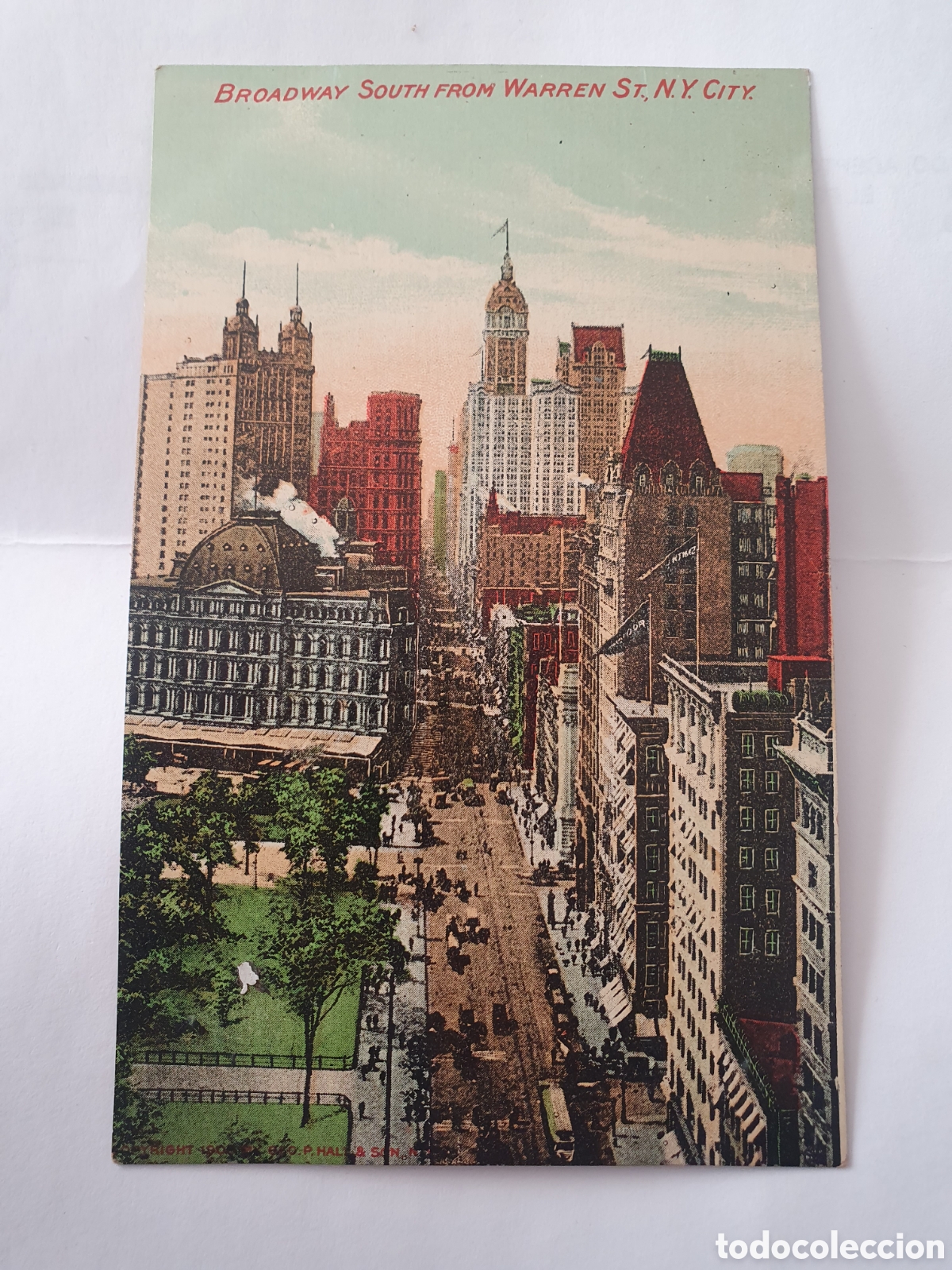 Postales: Postal Broadway South from Warren St. NY. (L2) - Foto 1