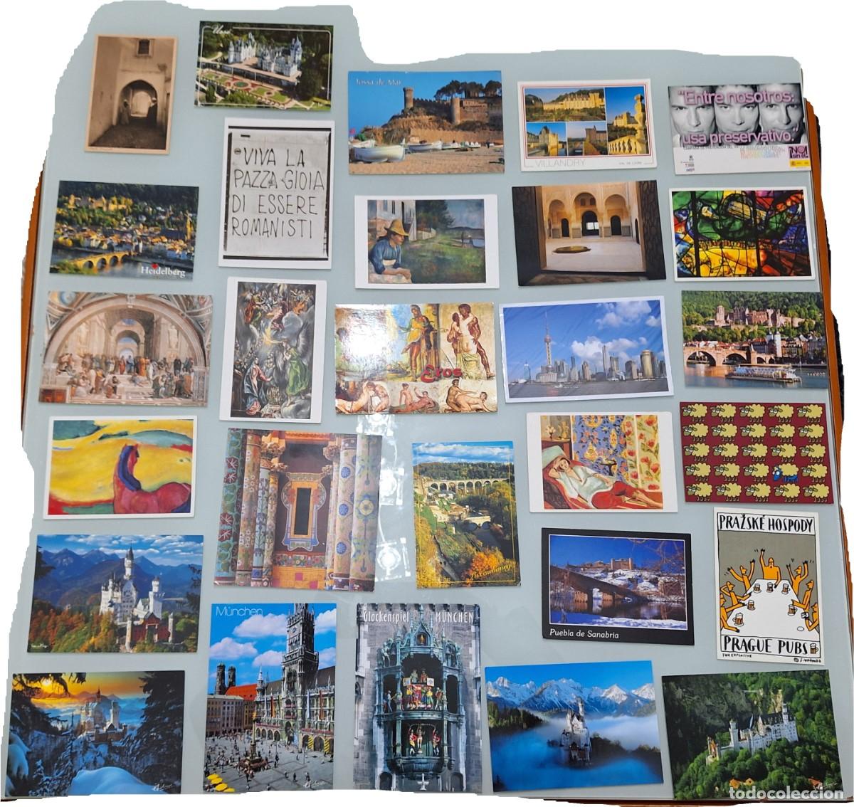 Postales: LOTE DE 28 POSTALES SIN CIRCULAR DE TEMAS VARIADOS (Neuschwanstein / Pompeya / Heidelberg / Etc...)