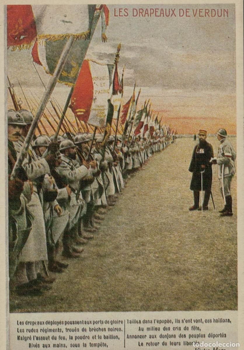 Postales: Les drapeaux de Verdun V&iacute;ctor Hugo Historia Gr&aacute;fica del Siglo XX