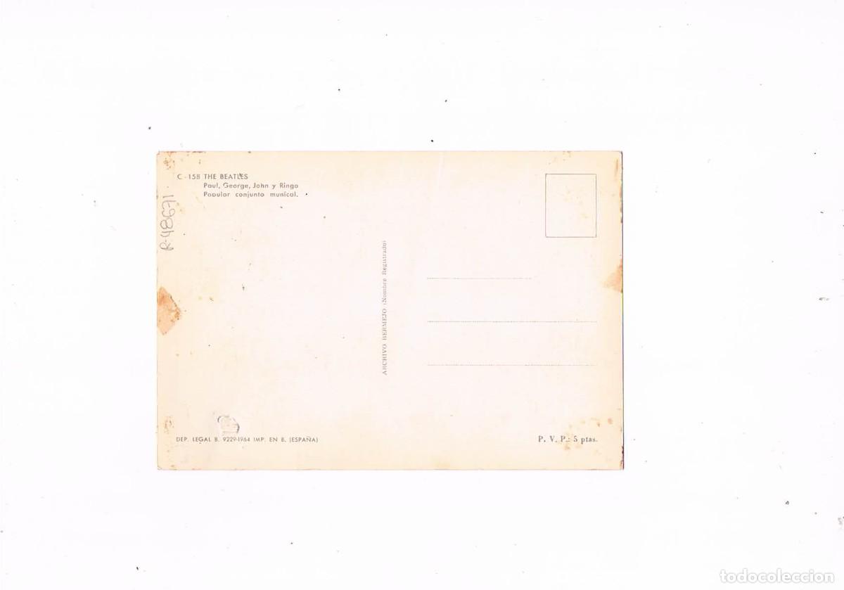 Postales: Postal antigua sin circular The Beatles - Foto 2