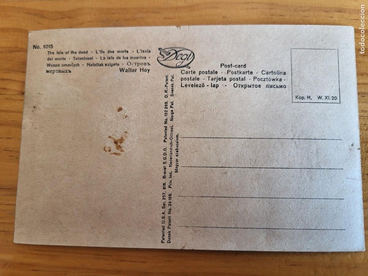 Postales: POSTAL LA ISLA DE LOS MUERTOS. ARNOLD B&Ouml;KLIN - Foto 2