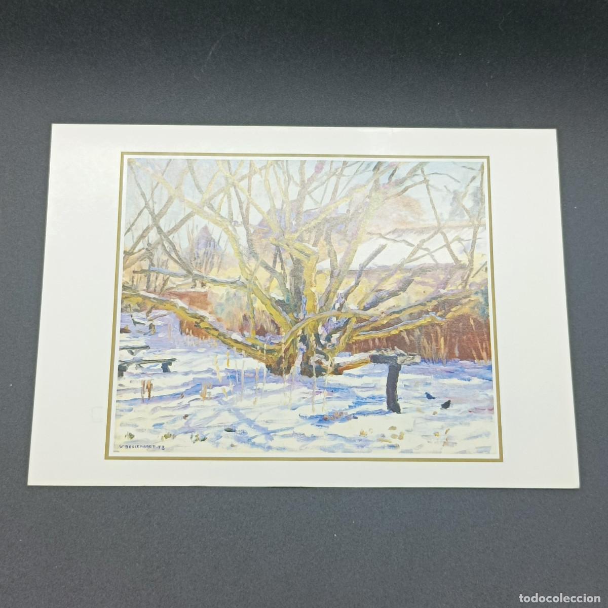 Cartoline: POSTAL PINTADA CON LA BOCA, LA ANUNCIACION A LOS PASTORES