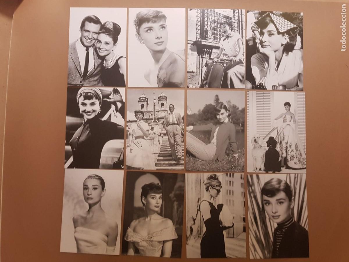 Postales: LOTE: 12 POSTALES AUDREY HEPBURN - N&ordm; 1 - Foto 1