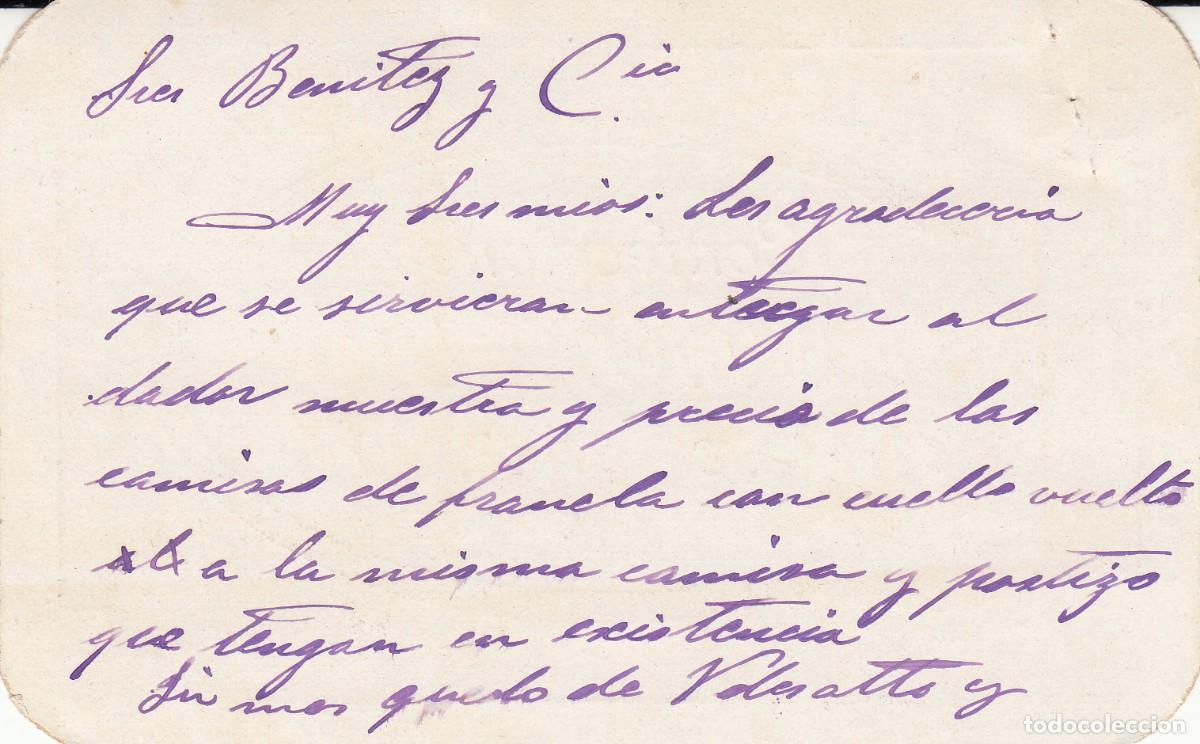 Postales: TARJETA DE CONFECCIONES M.MONGUI&Oacute; EN TARRAGONA -1920 - Foto 2