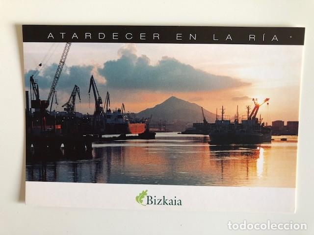 Cartoline: Postal Turismo Bizkaia (Amanecer en la Ria)