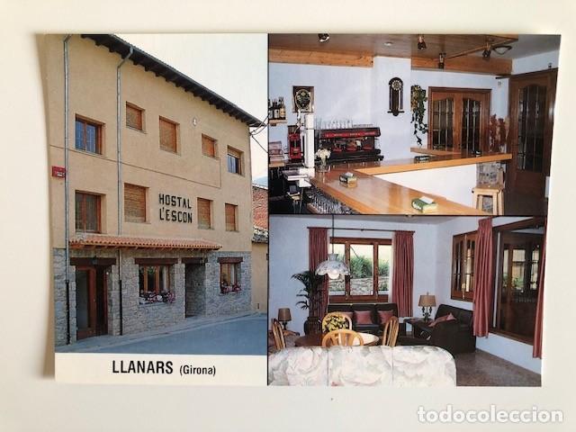 Postales: Postal Turismo Girona Llanars (Hostal L&acute;Escon) - Foto 1