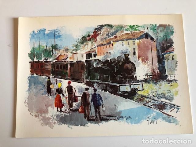 Postales: Postal Ferrocarril de Girona a Olot 1911-1969 - Foto 1