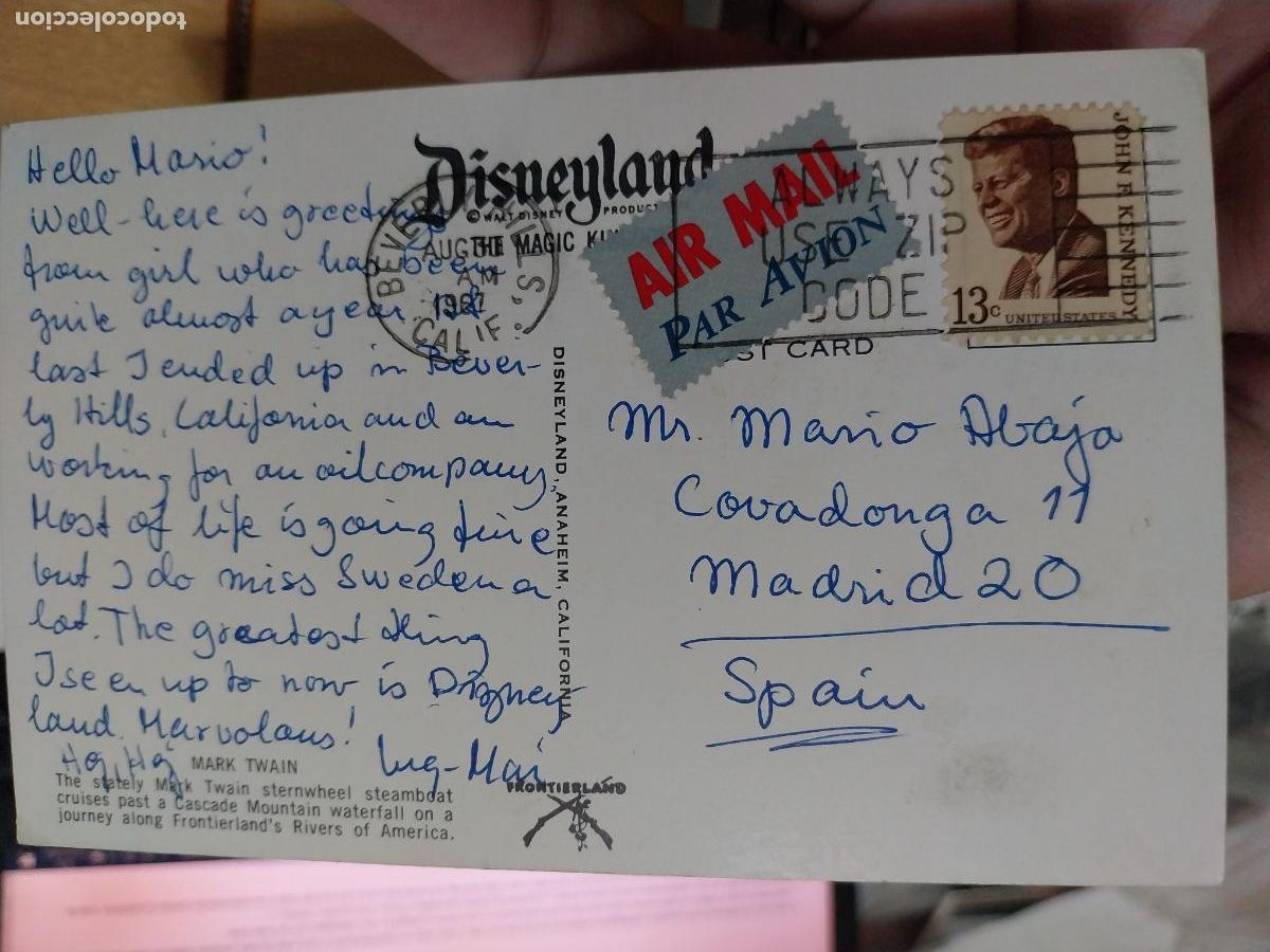 Postales: MARK TWAIN STREAMBOAT CIRCUALDA DISNEYLAND - Foto 2