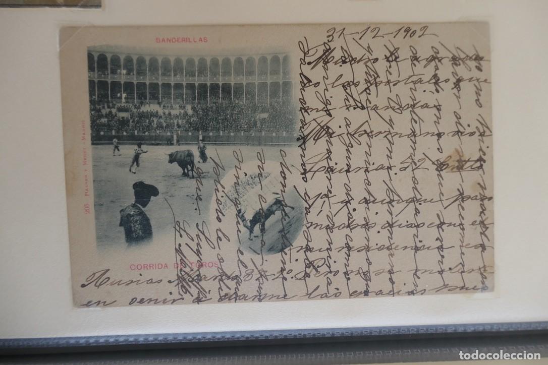 Postales: POSTAL-CORRIDA DE TOROS -BANDERILLAS -CIRCULADA 1902