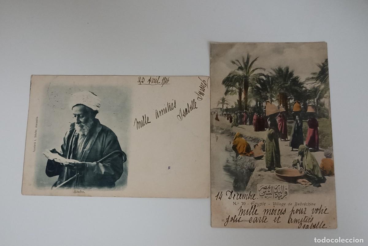 Postales: Lote de dos postales de Egipto antiguas - Foto 2