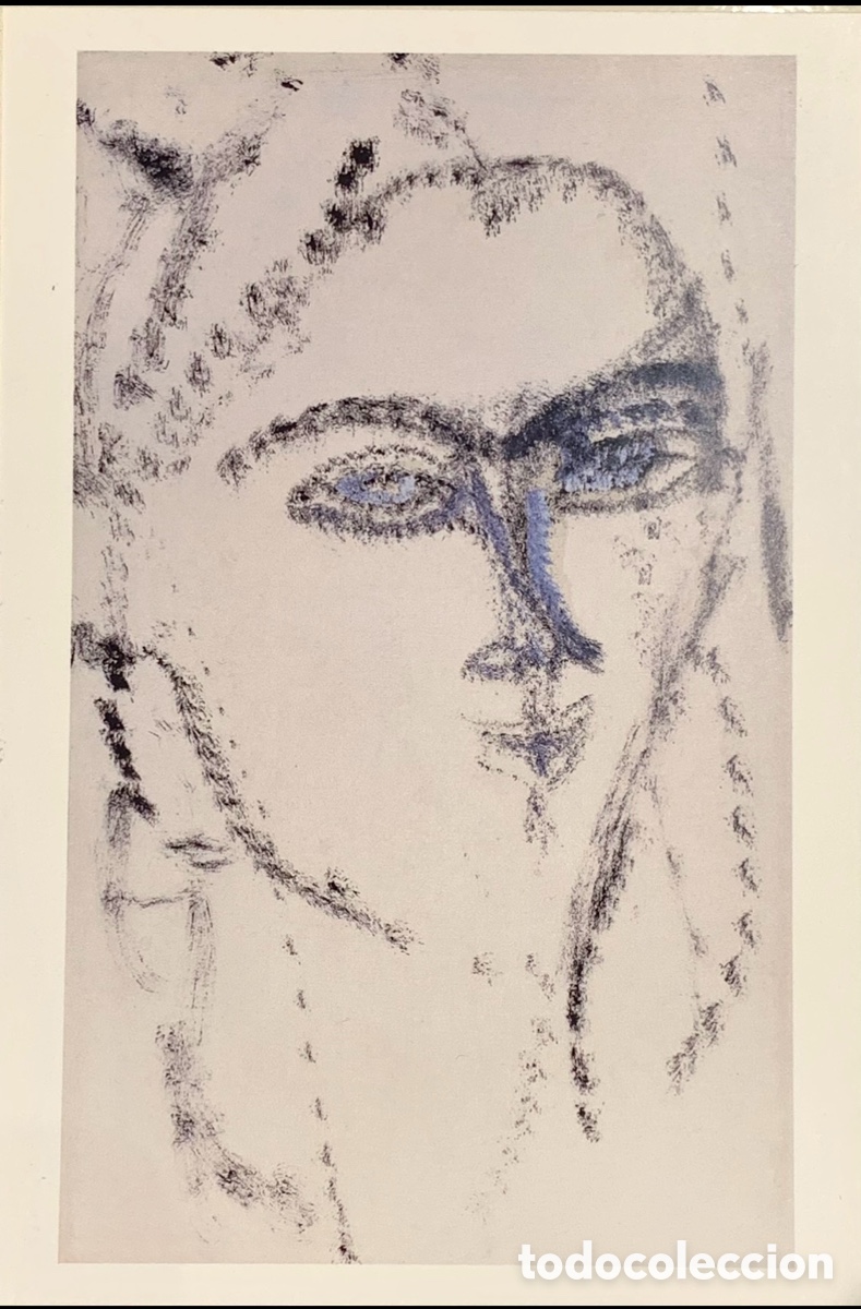 Postales: Postal. Cabeza de mujer. &iquest;Kiki? Amadeo Modigliani. - Foto 1