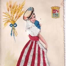 Cartoline: POSTAL BORDADA LANZAROTE CANARIAS