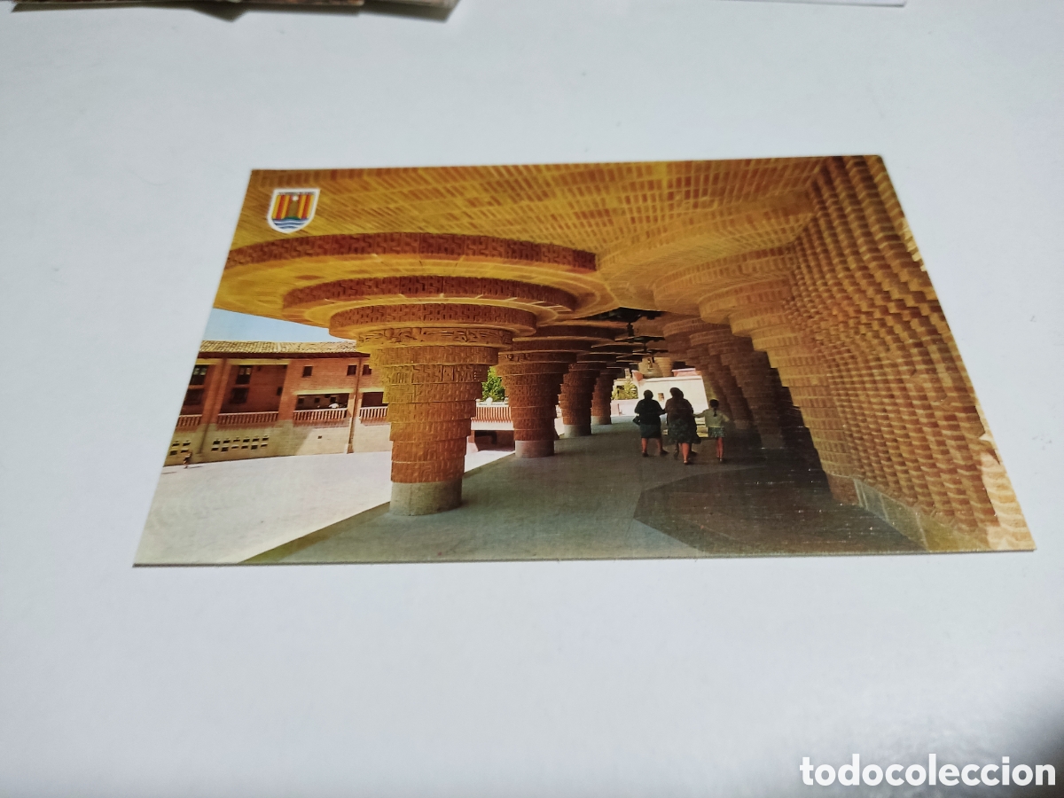 Postal Torreciudad atrio del santuario