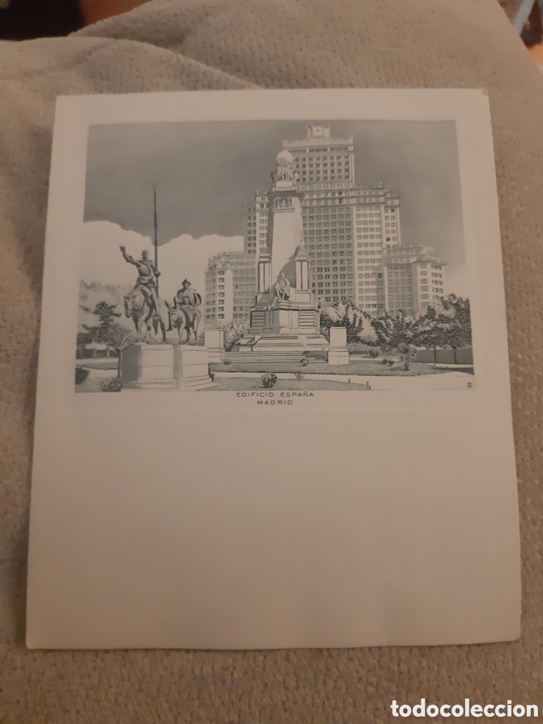 Postales: CRISTMAS EDIFICIO ESPA&Ntilde;A MADRID A&Ntilde;OS 60 - Foto 1
