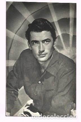 Cartoline: POSTAL DE GREGRY PECK CIRCULAFA EL A&Ntilde;O 1951 SACARON EL SELLO