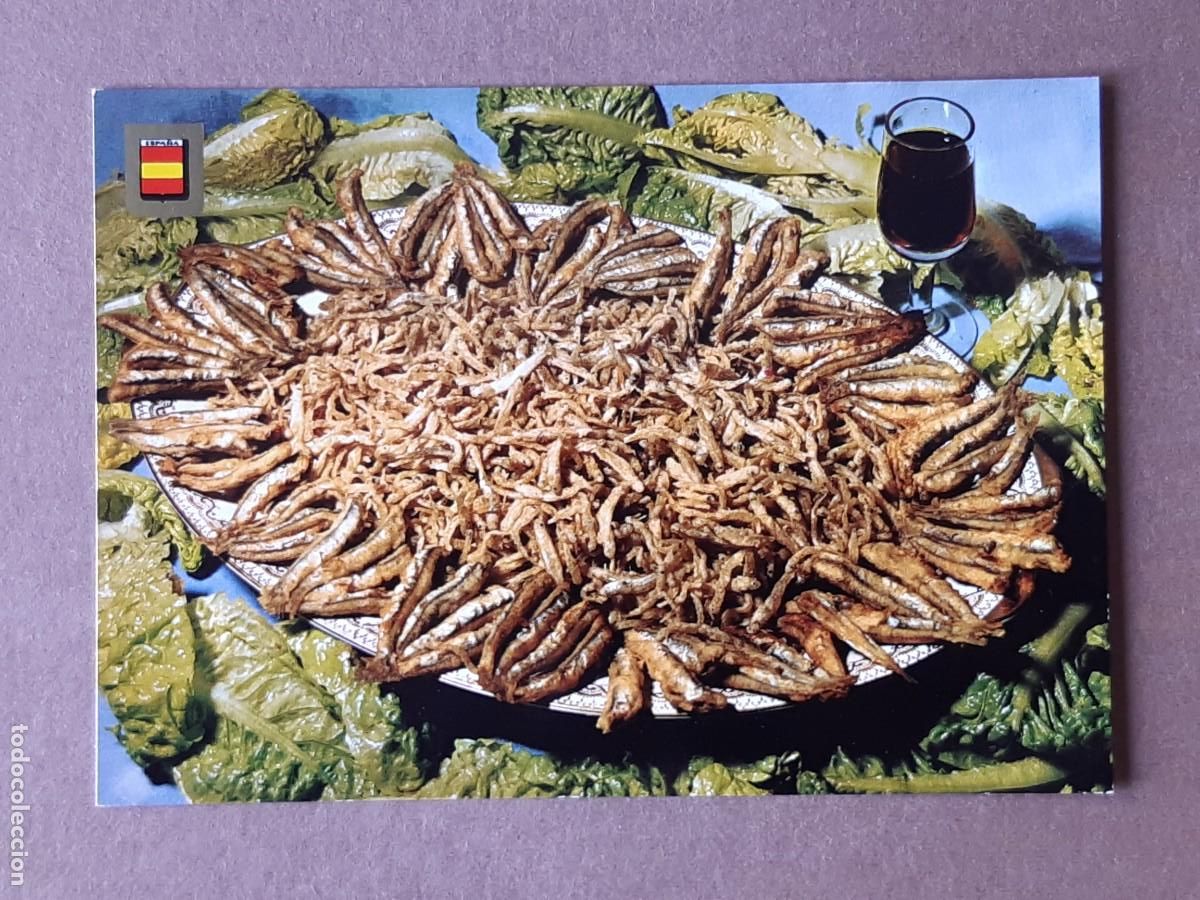 Cartoline: POSTAL FISA. ESCUDO DE ORO. RECETA BOQUERONES Y CHANQUETES FRITOS. 1969. SIN CIRCULAR.