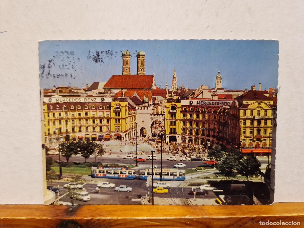 Postales: BONITA POSTAL CIRCULADA. MUNICH. KARLSPLATZZ - Foto 1