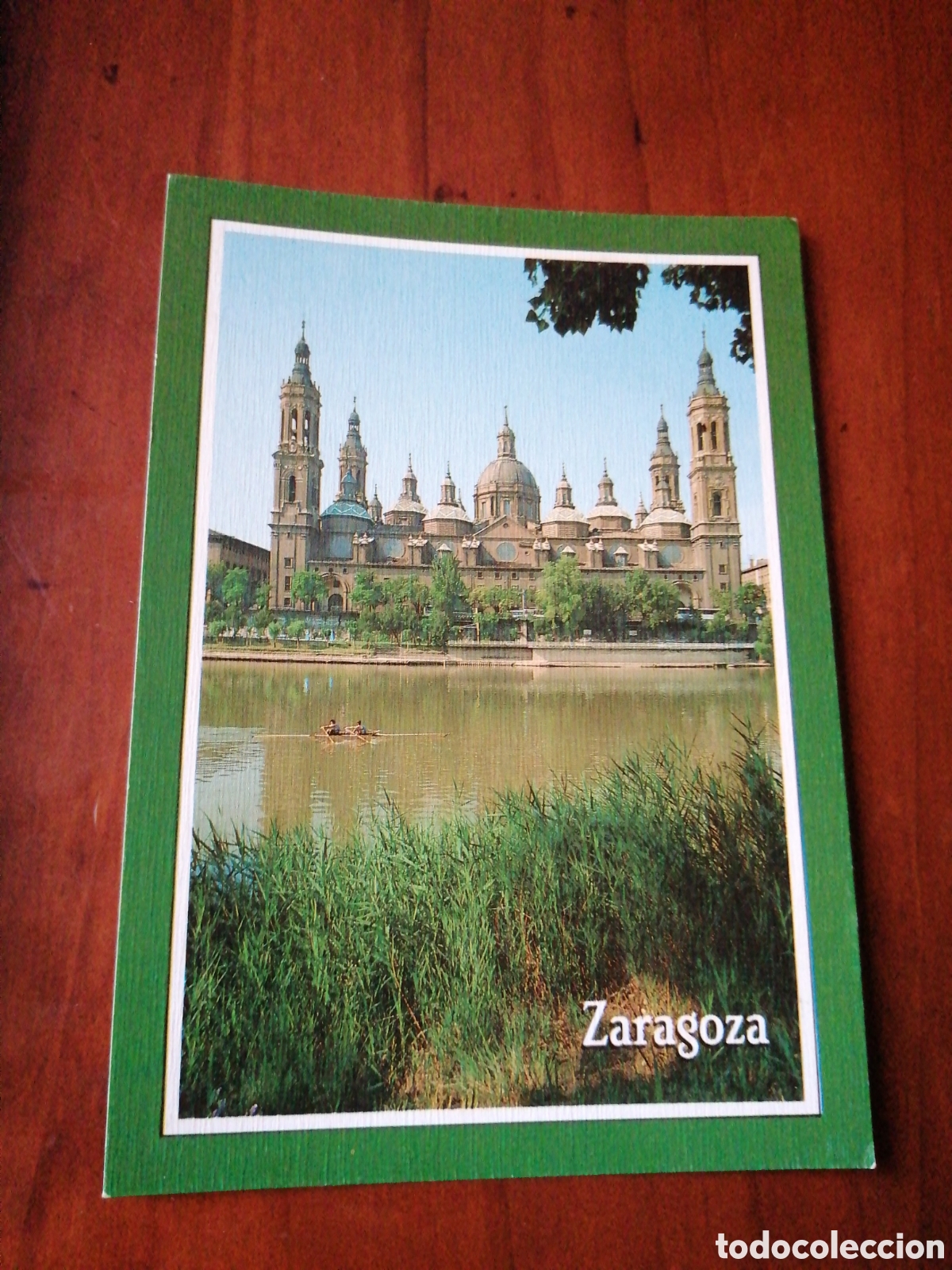 Postales: POSTAL ZARAGOZA BASILICA DEL PILAR Y RIO EBRO - Foto 1