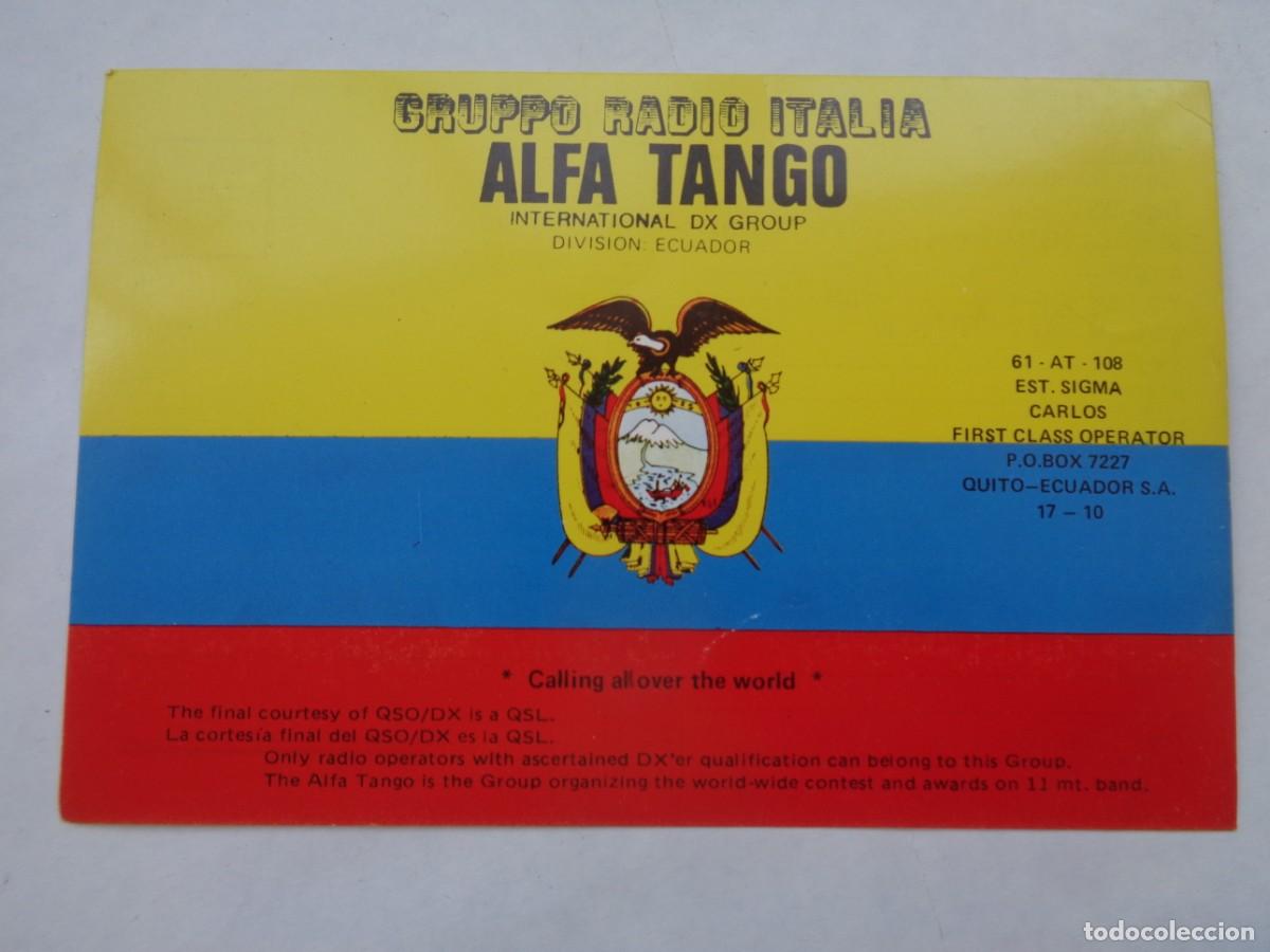 Postales: POSTAL DE RADIOAFICIONADO DE ECUADOR - Foto 1