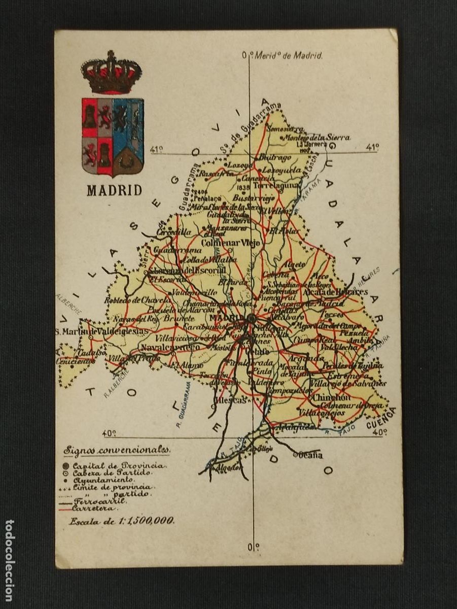 Postales: POSTAL - MAPA DE MADRID - ALBERTO MARTIN - BARCELONA - - Foto 1