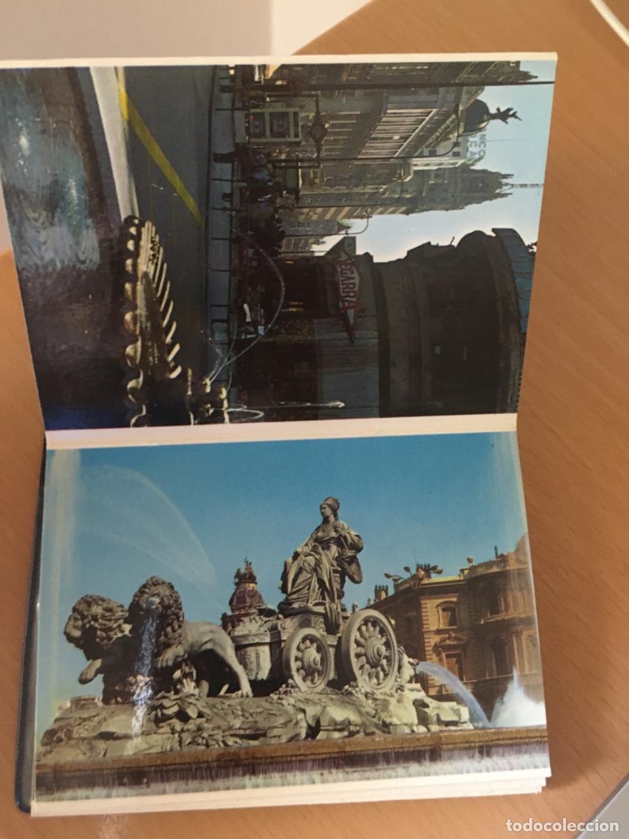Postales: Carpeta com 22 mini postales antiguas recuerdo de Madrid - Foto 5