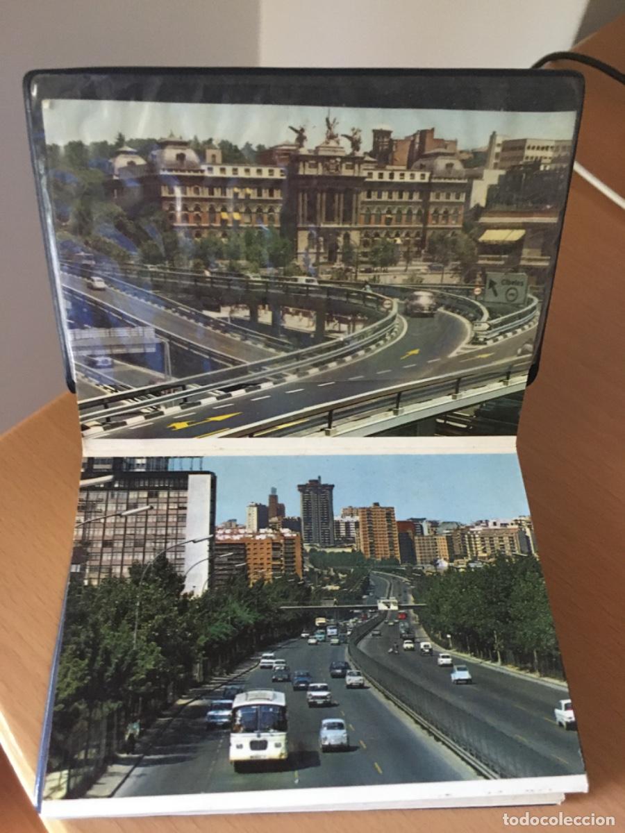 Postales: Carpeta com 22 mini postales antiguas recuerdo de Madrid - Foto 11