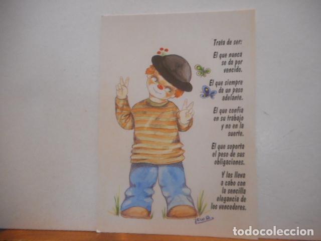 Postales: BONITA POSTAL. CIRCULADA. PAYASO - Foto 1