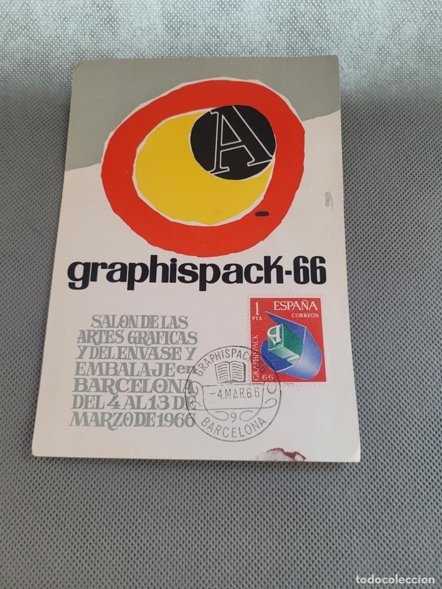 Postales: POSTAL GRAPHISPACK 66 CON SELLO PRIMER DIA FILATELIA - Foto 1