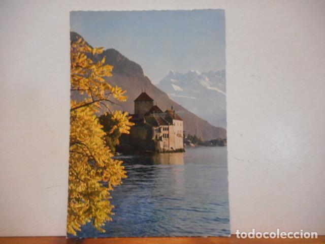 Cartoline: BONITA POSTAL. CIRCULADA. LAC LEMAN. LE CH&Acirc;TEAU DE CHILLON