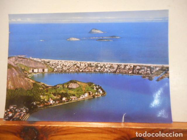 Cartoline: BONITA POSTAL. CIRCULADA. RIO DE JANEIRO, BRASIL. LAG&Ocirc;A RODRIGO DE FREITAS