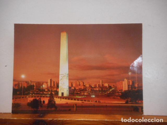 Cartoline: BONITA POSTAL. CIRCULADA. S&Atilde;O PAULO. OBELISCO AO SOLDADO CONSTITUCIONALISTA. BRASIL TUR&Iacute;STICO