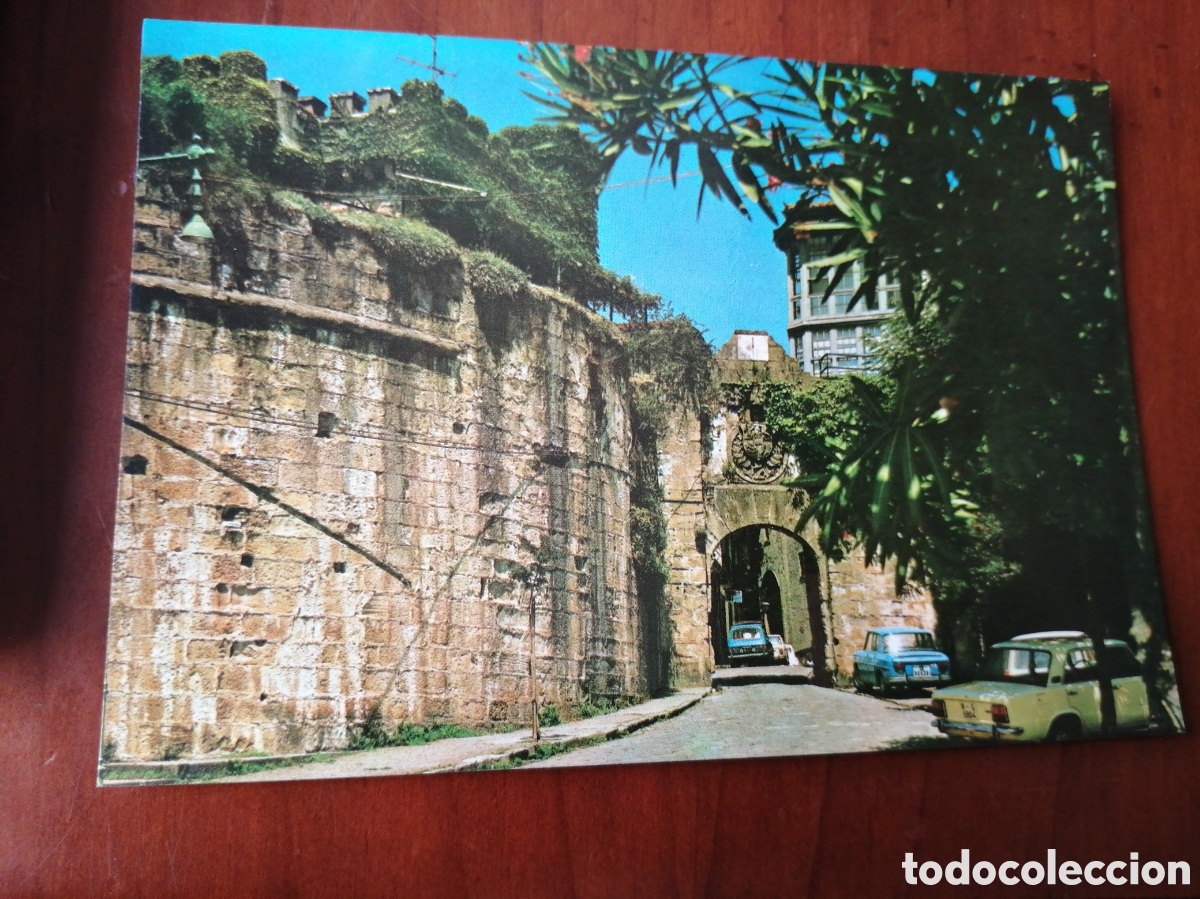 Postais: POSTAL 2 FUENTERRABIA ENTRADA POR LAS MURALLAS