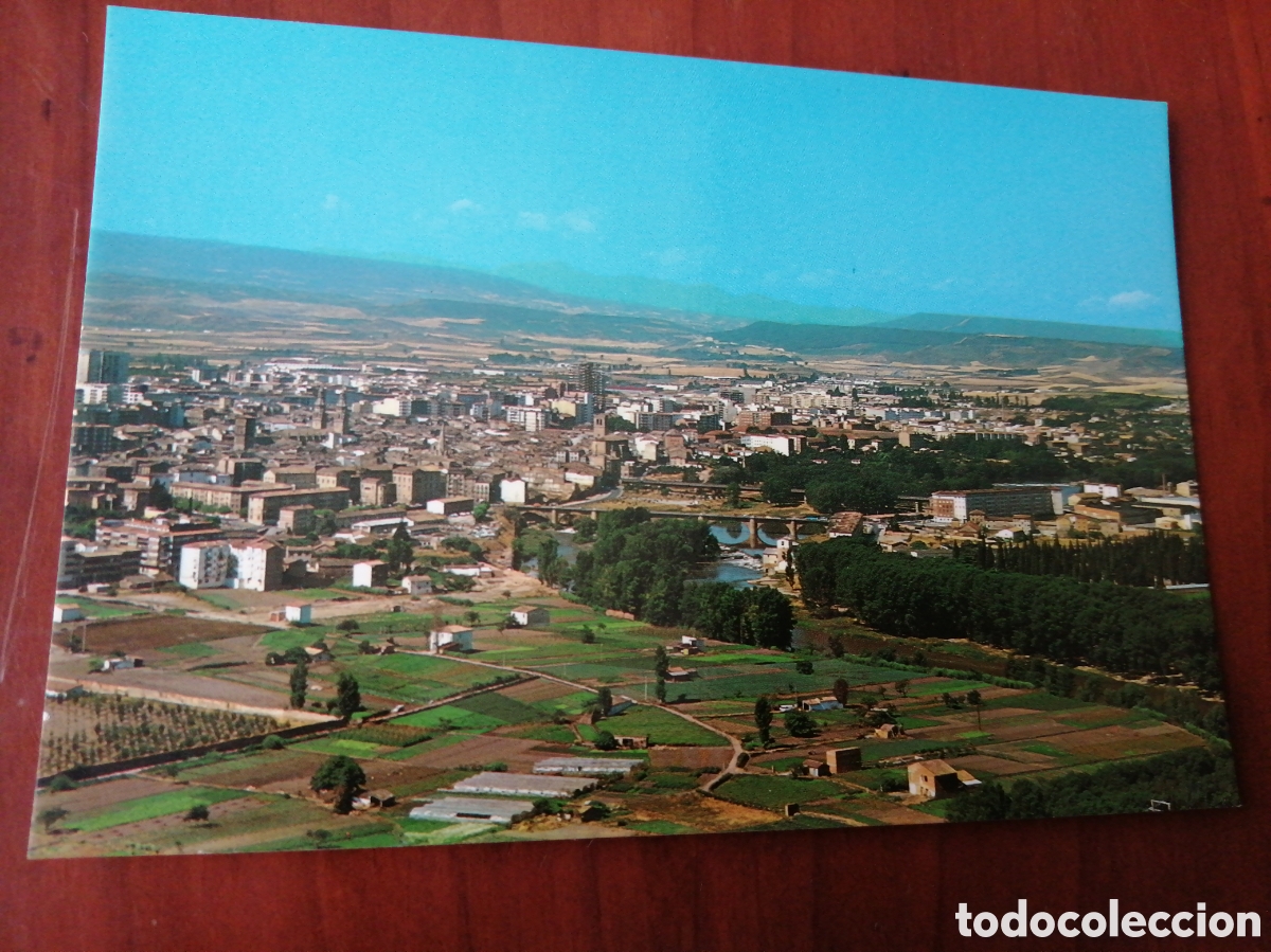 Postales: POSTAL 1039 LOGRO&Ntilde;O VISTA GENERAL Y RIO EBRO - Foto 1