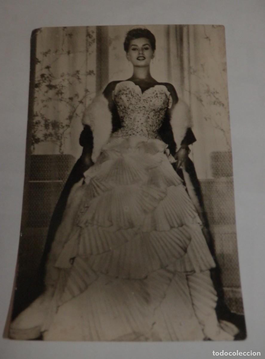 Postales: UNA ANTIGUA TARGETA POSTAL DE MARIA SOFIA LOREN - Foto 1