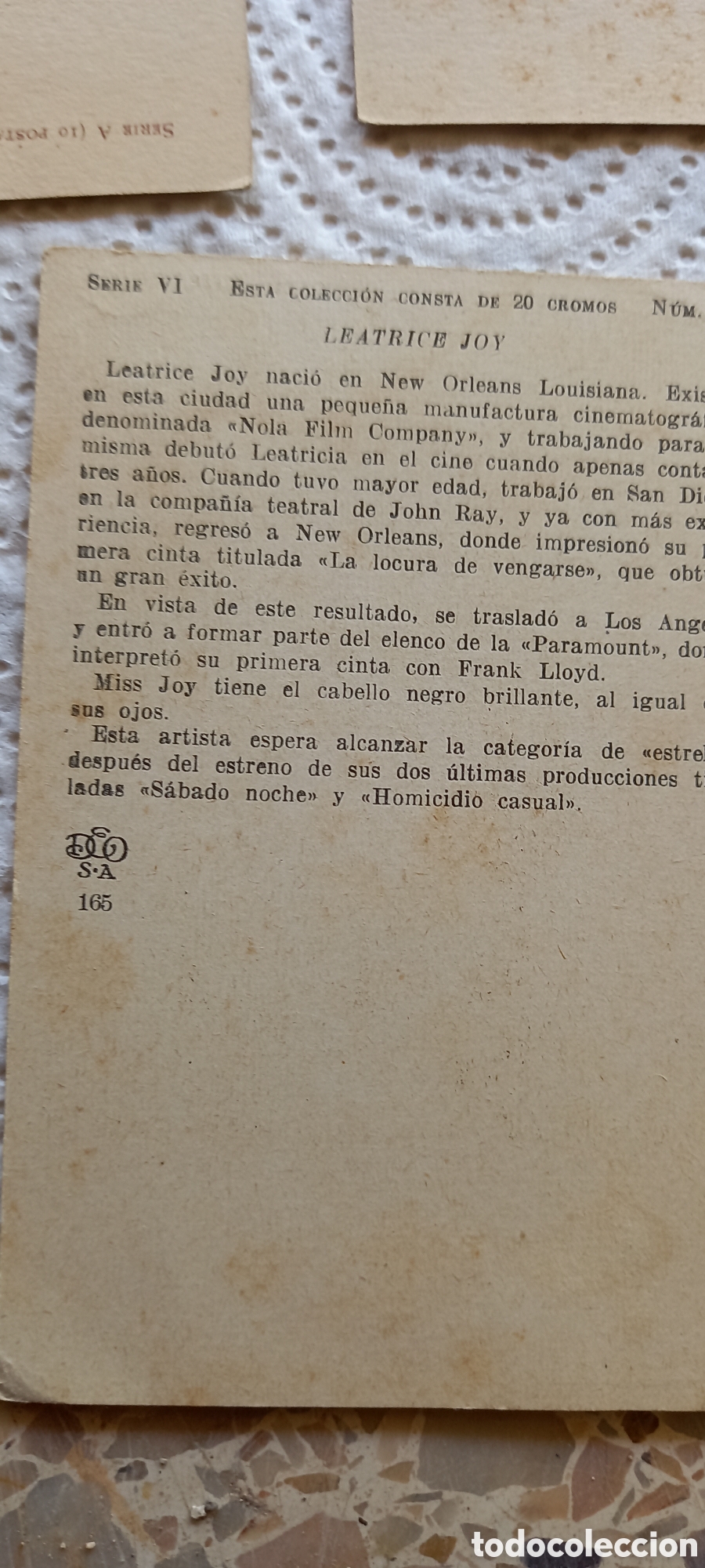 Postales: ANTIGUAS POSTALES O CROMOS - Foto 8